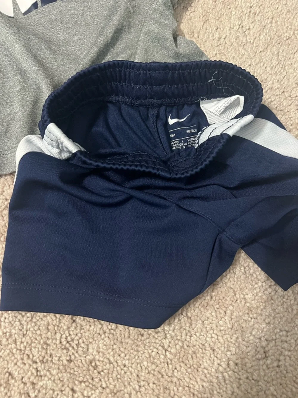 Nike Grey Tee with Blue Graphic - Picture 3 of 4